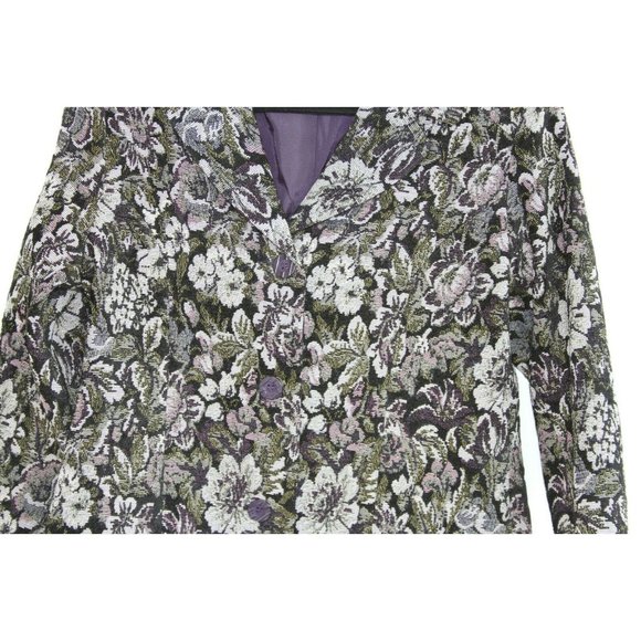 Dressbarn Embroidered Stitched Floral Jacket Blaze - Picture 3 of 6
